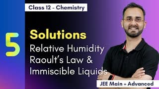 Raoult's Law and Immiscible Liquids
