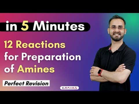 Preparation Reactions of Amines - All explained in 5 min