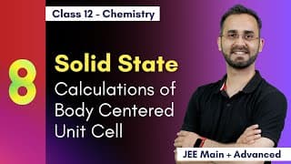 Calculations of BCC Unit Cell