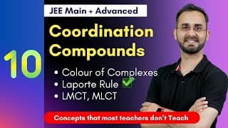 Colour of Complexes, Laporte Rule