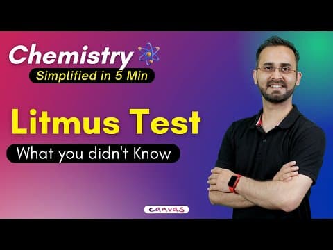 Things you didn't know about Litmus Paper  5 Min Chemistry by Paaras Thakur