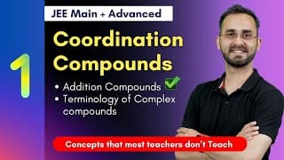 Coordination Compounds - History, Double salts & complex compounds, Perfect & Imperfect complexes