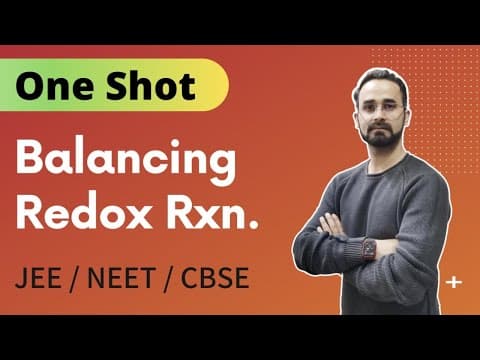 Balancing Redox Reactions - One Shot